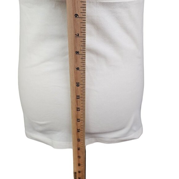 Dynamite Y2K Cream Empire Waist Halter Top Sequin Gold Embroidered Details Large - Picture 9 of 13